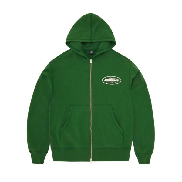 Corteiz Island Puff Print Zip Hoodie