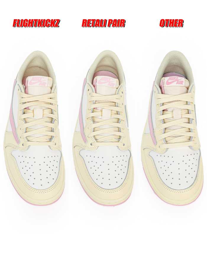 Travis Scott x Air Jordan 1 Low OG “Pink Pack”  Muslin Pink 2026 （A1）