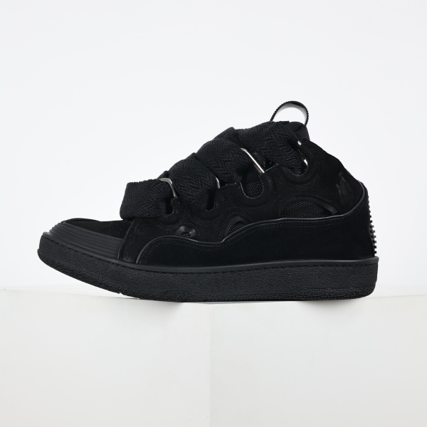 Lanvin Leather Curb Triple Black