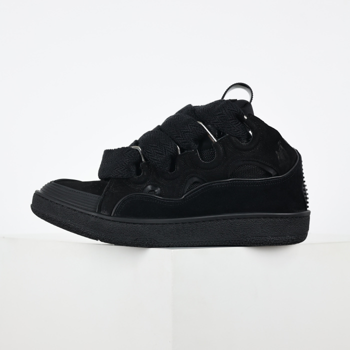 Lanvin Leather Curb Triple Black