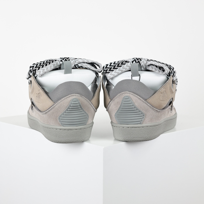 Lanvin Leather Curb Light Grey Blue