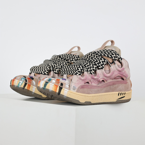 Lanvin Leather Curb Gallery Dept. Pale Pink Multi