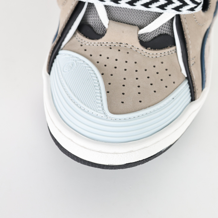 Lanvin Leather Curb Grey Light Blue