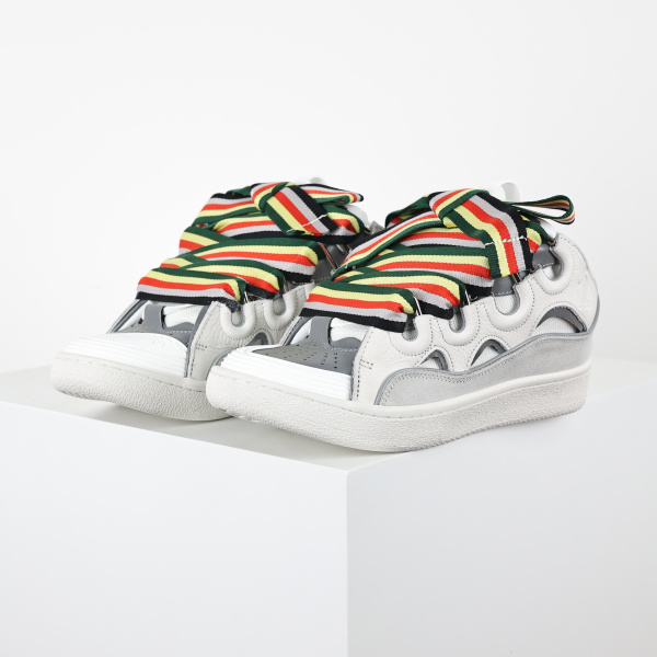 Lanvin Leather Curb White Multi