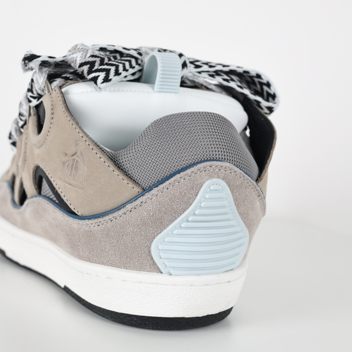 Lanvin Leather Curb Grey Light Blue