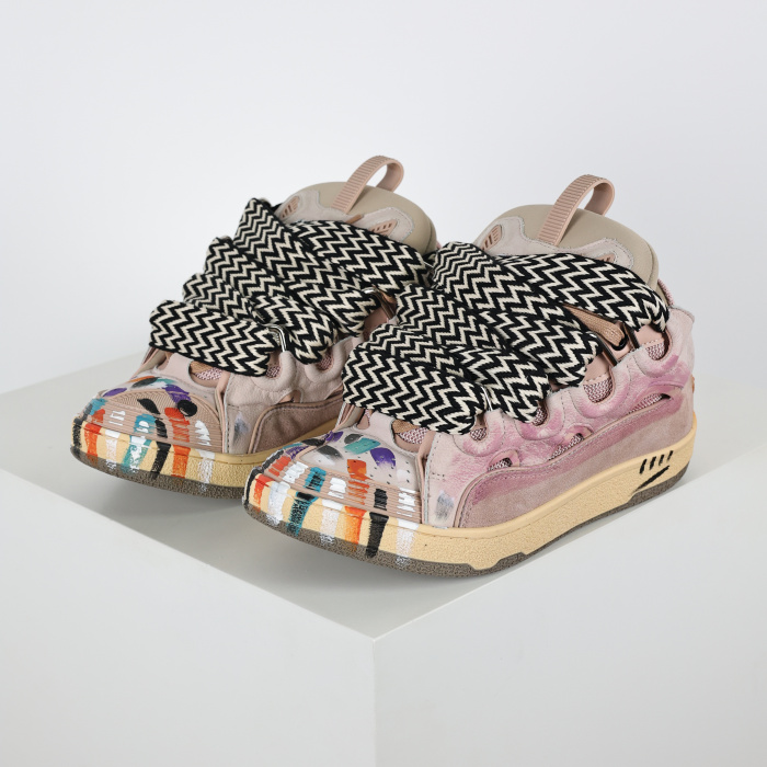 Lanvin Leather Curb Gallery Dept. Pale Pink Multi