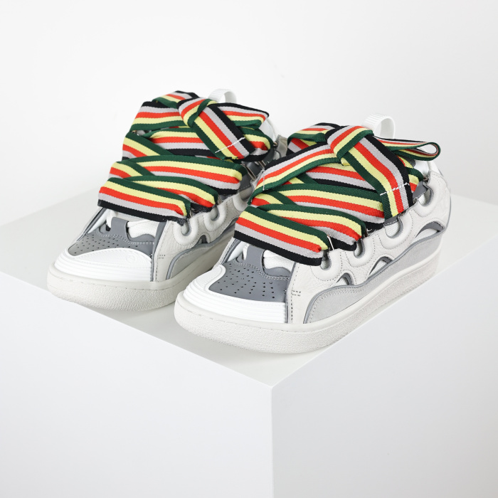 Lanvin Leather Curb White Multi
