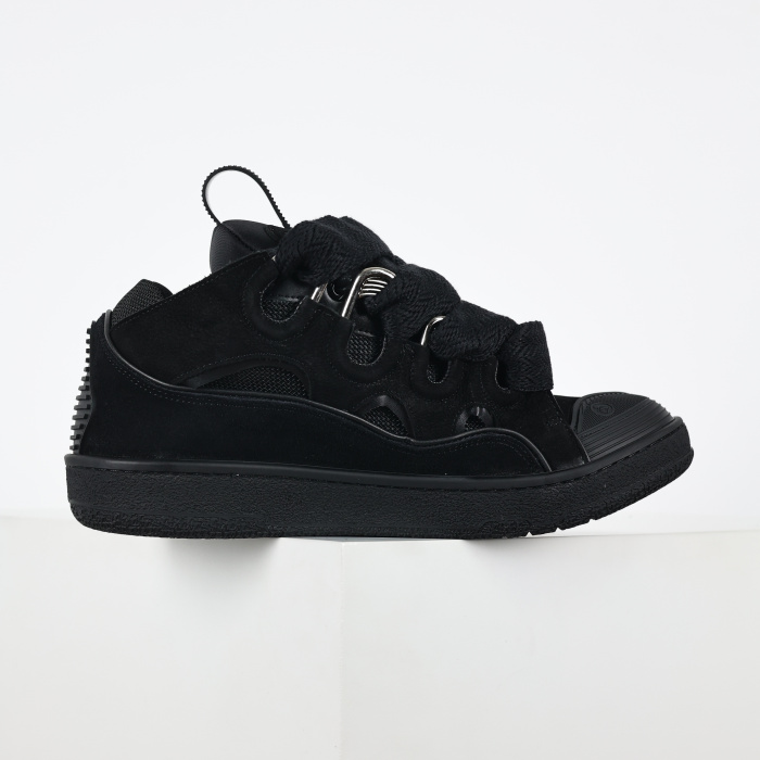 Lanvin Leather Curb Triple Black