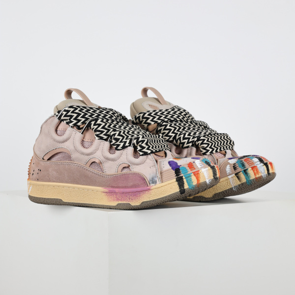 Lanvin Leather Curb Gallery Dept. Pale Pink Multi