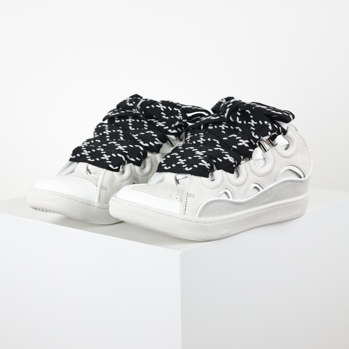 Lanvin Wmns Curb Sneakers 'White Black'