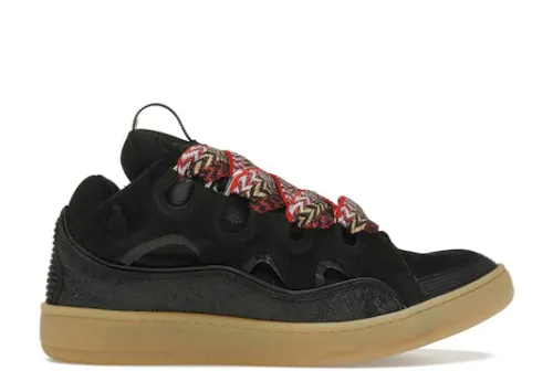 L@nvin Leather Curb Black Gum