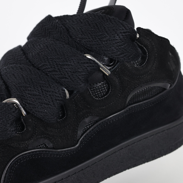 Lanvin Leather Curb Triple Black