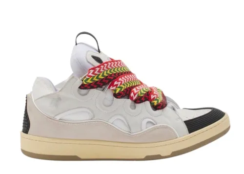 L@nvin Leather Curb White