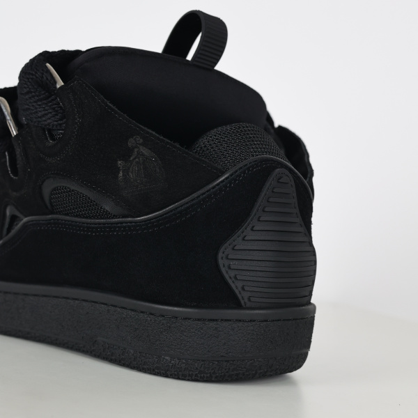 Lanvin Leather Curb Triple Black