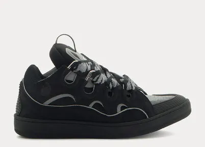 L@nvin - Curb Leather Black Low