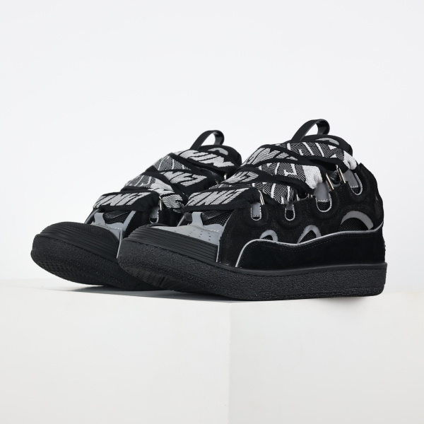 Lanvin - Curb Leather Black Low