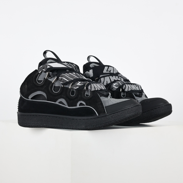 Lanvin - Curb Leather Black Low