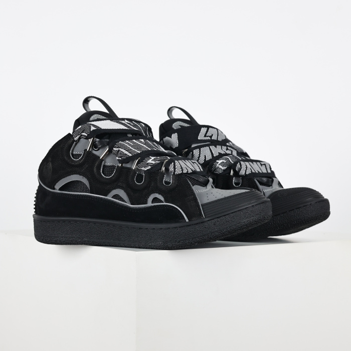 Lanvin - Curb Leather Black Low