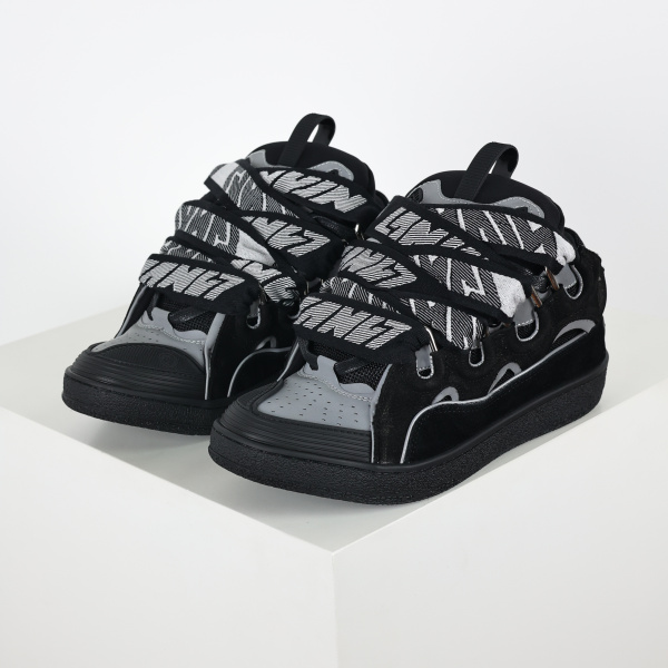 Lanvin - Curb Leather Black Low