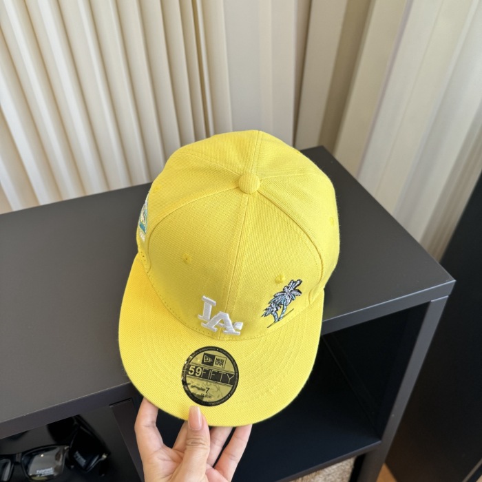 Los Angeles Dodgers New Era MLB 59Fifty 5950 Fitted Cap Hat Gold Crown