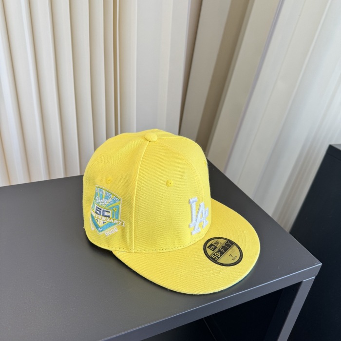 Los Angeles Dodgers New Era MLB 59Fifty 5950 Fitted Cap Hat Gold Crown