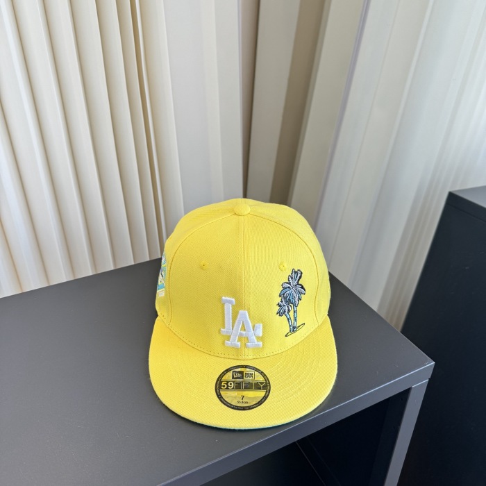 Los Angeles Dodgers New Era MLB 59Fifty 5950 Fitted Cap Hat Gold Crown