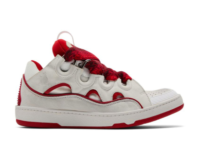 L@nvin Curb Sneakers 'White Red'