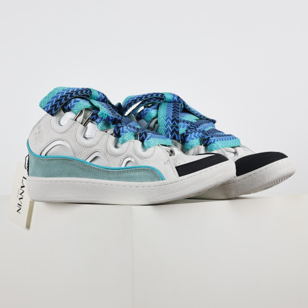 L@nvin Curb Sneaker White Blue