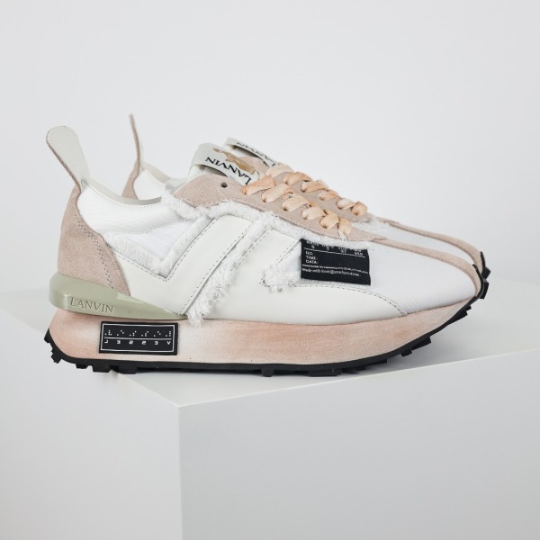 XVESSE7 x L@NVIN Nylon Bumper Sneakers White