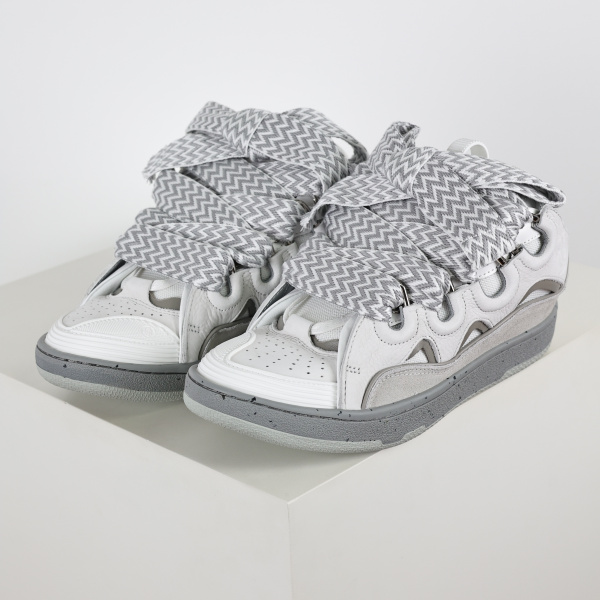 L@nvin Wmns Curb Sneakers 'White Grey'