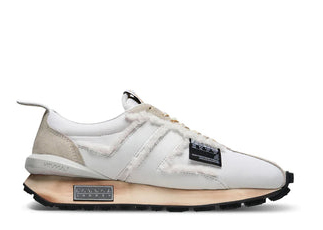 XVESSE7 x L@NVIN Nylon Bumper Sneakers White