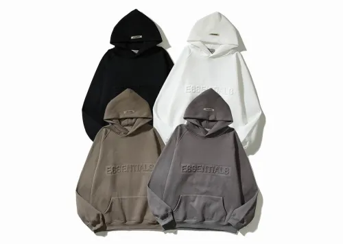 Fear of God Essentials Heather Embossed Classic Hoodie -09