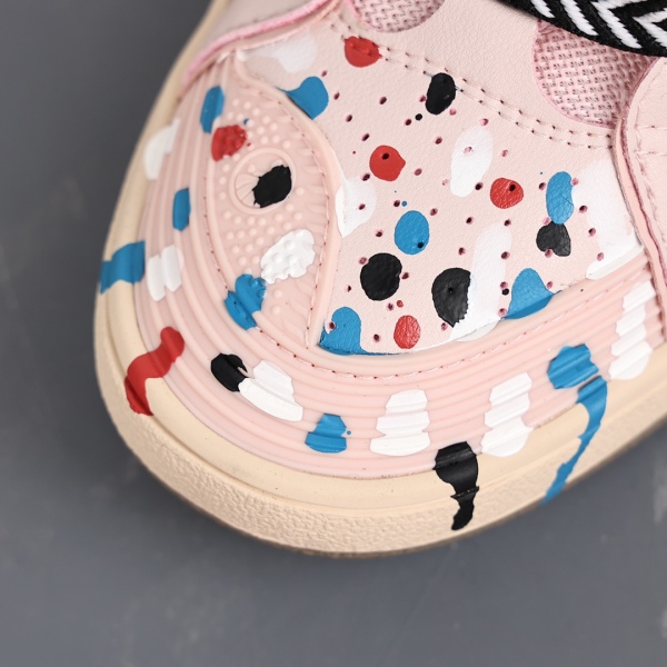 Gallery Dept. x L@nvin Curb Light Sneakers 'Paint Drip - Pale Pink'