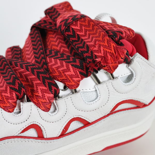 L@nvin Curb Sneakers 'White Red'