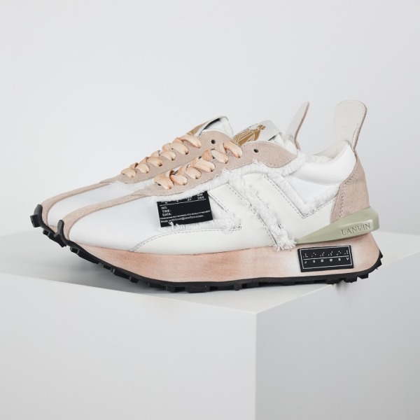XVESSE7 x L@NVIN Nylon Bumper Sneakers White