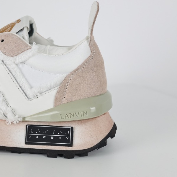 XVESSE7 x L@NVIN Nylon Bumper Sneakers White