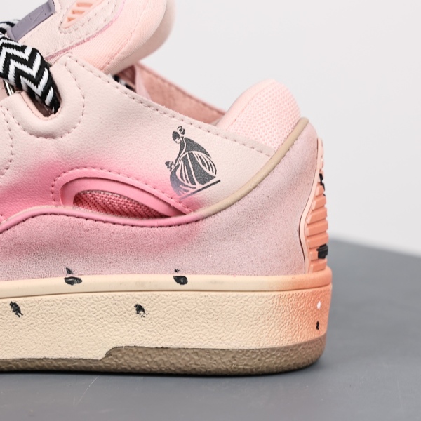 Gallery Dept. x L@nvin Curb Light Sneakers 'Paint Drip - Pale Pink'