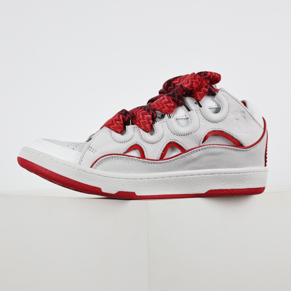 L@nvin Curb Sneakers 'White Red'