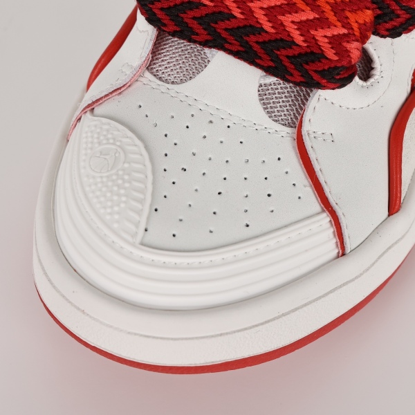 L@nvin Curb Sneaker 'White Red'