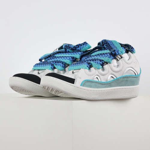 L@nvin Curb Sneaker White Blue