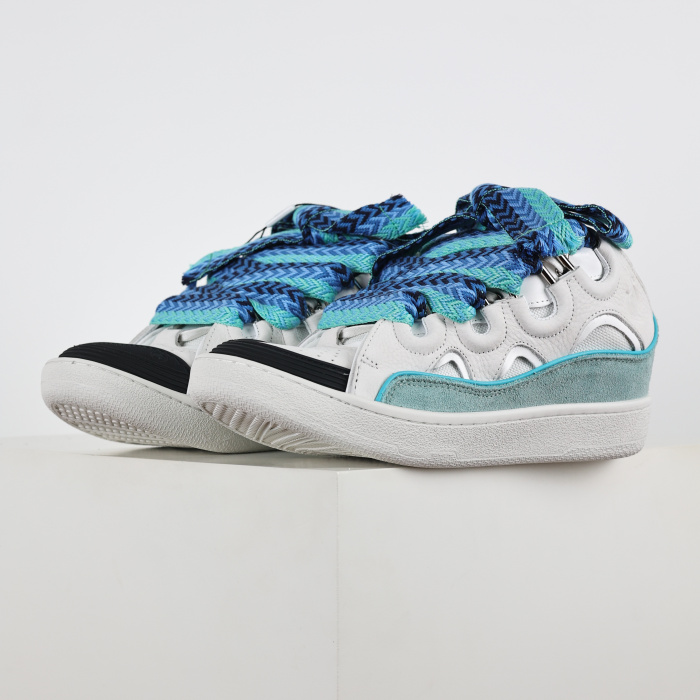 L@nvin Curb Sneaker White Blue
