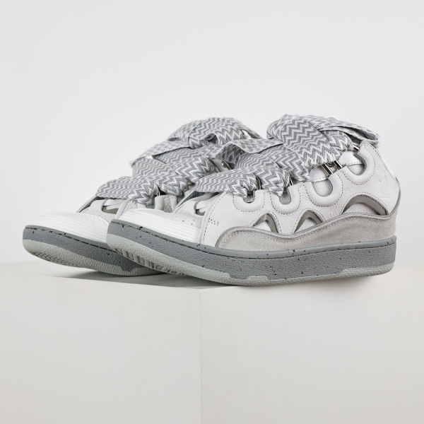 L@nvin Wmns Curb Sneakers 'White Grey'