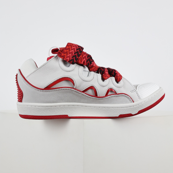 L@nvin Curb Sneakers 'White Red'