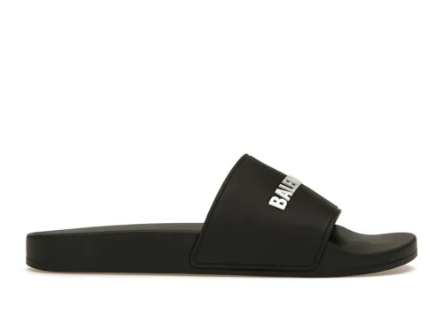 Balenciaga Pool Slide Black White