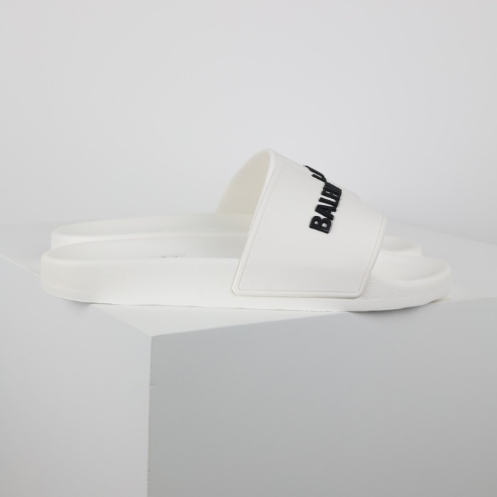Balenciaga Wmns Pool Slides 'White Black'