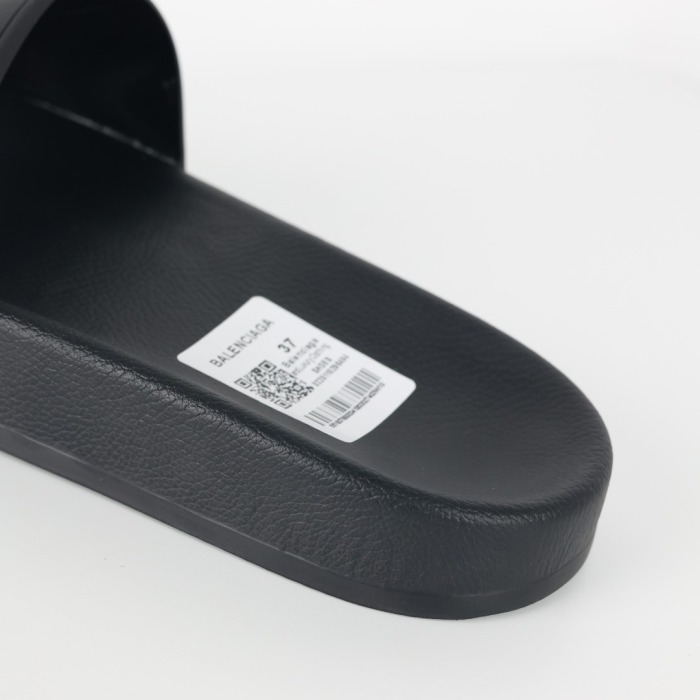 Balenciaga Pool Slide Black White