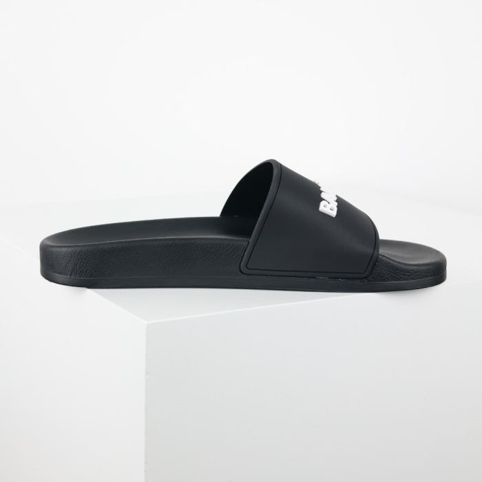 Balenciaga Pool Slide Black White