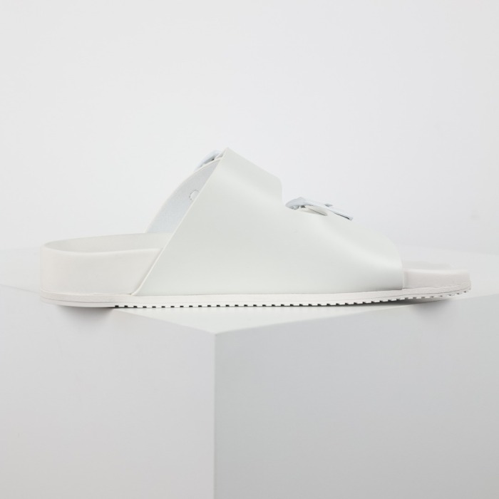 Balenciaga - Sunday Suede Calfskin White Sandals