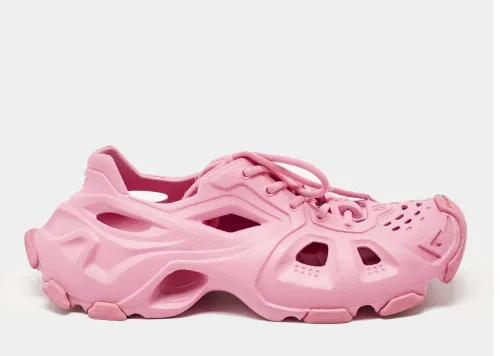 Balenciaga - HD Lace-Up Rubber Neon Pink Low