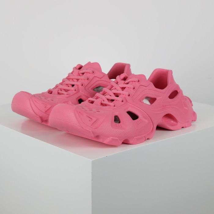 Balenciaga - HD Lace-Up Rubber Neon Pink Low